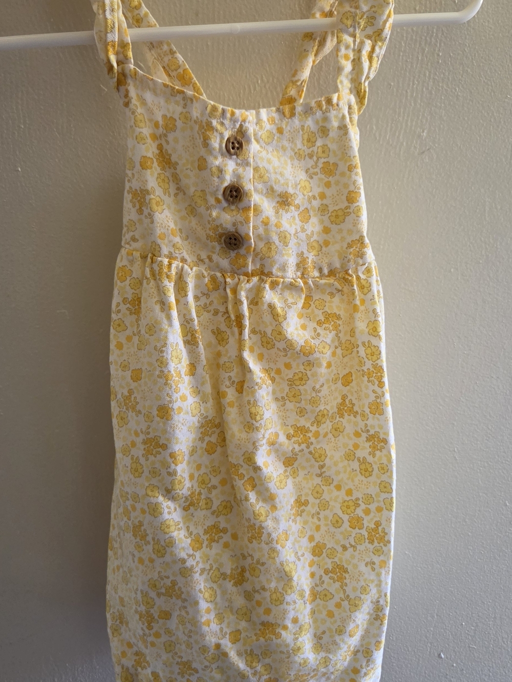 Carter's Yellow & White Floral Button Sundress